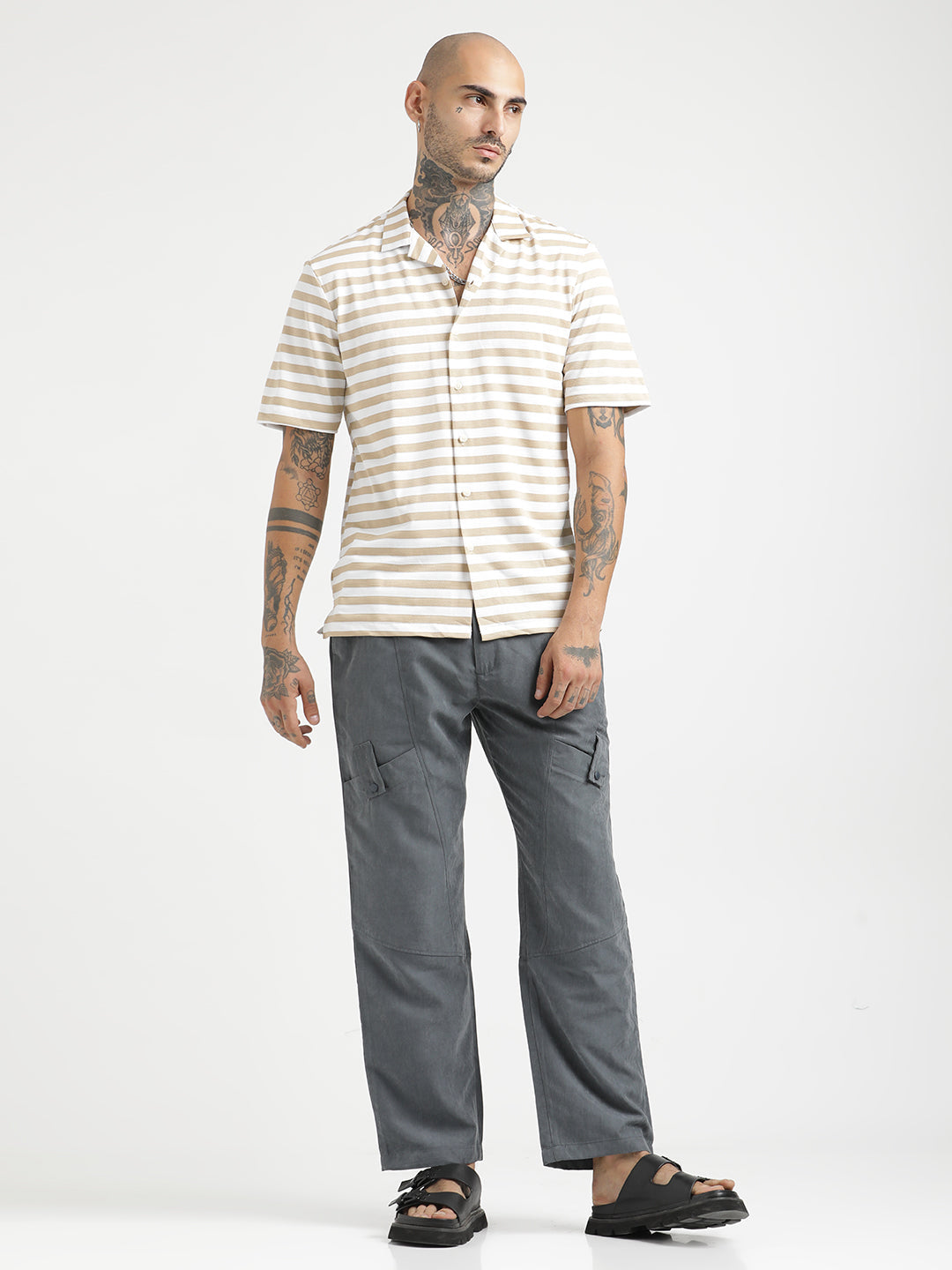 Relaxed Knit Shirt Beige