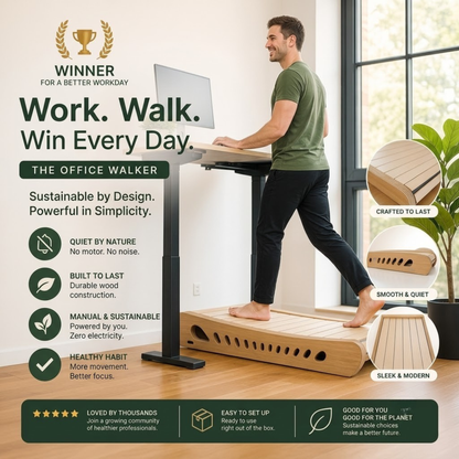 Orvian Premium Wooden Office Walker