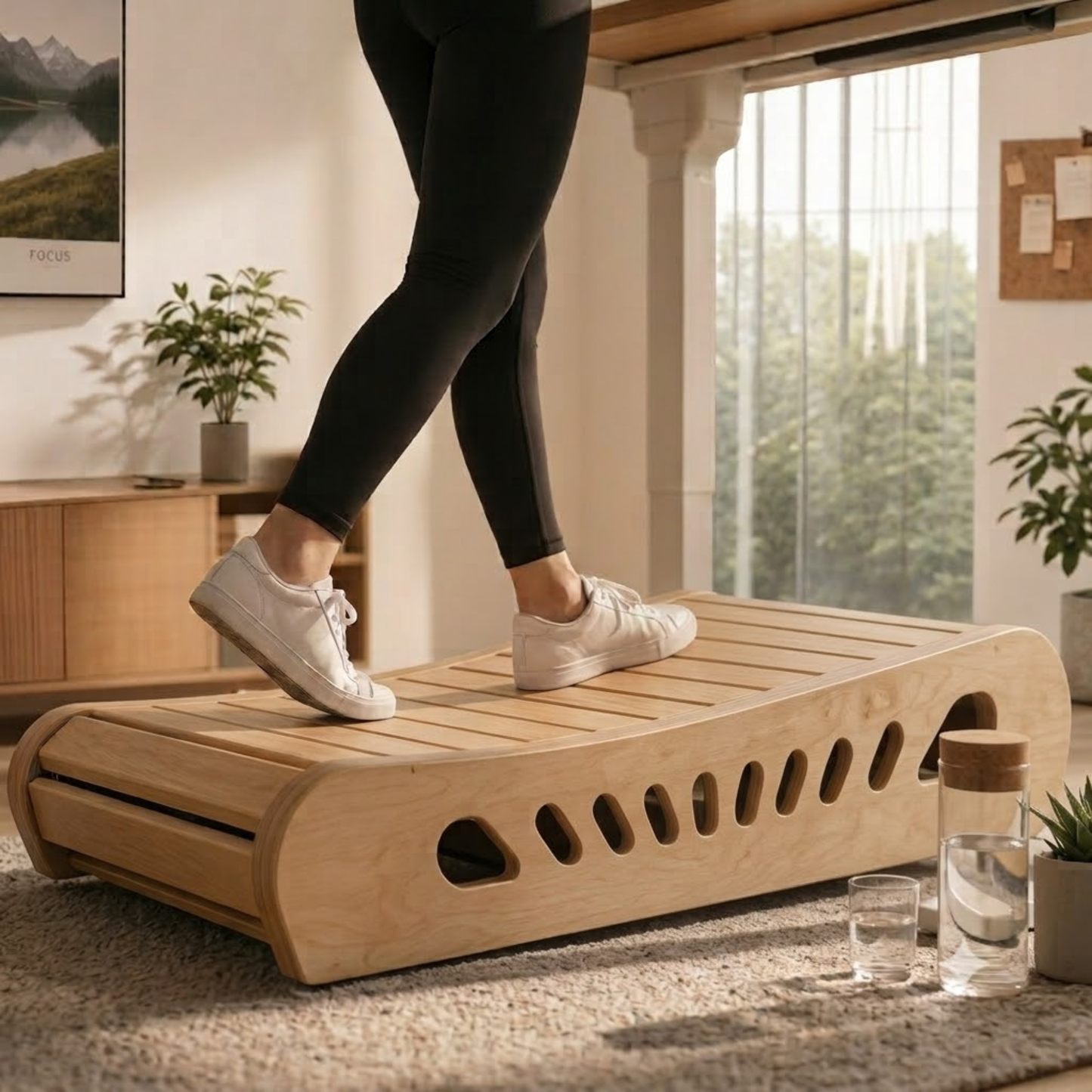 Orvian Premium Wooden Office Walker